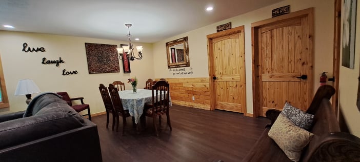 Kitchen counters and cabinets